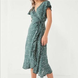 UO midi wrap dress